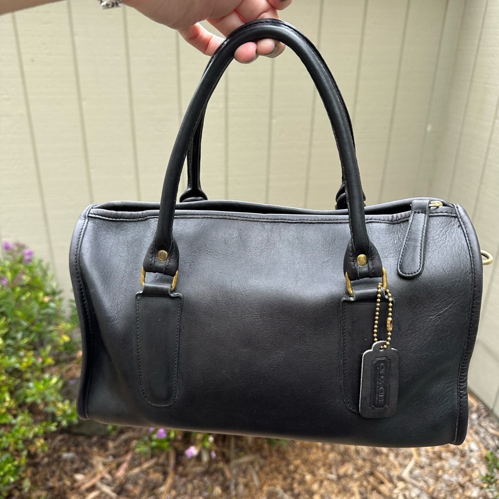 Vintage Coach Bag Madison Duffle black